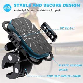 img 3 attached to 🚲 WeGuard Bike & Motorcycle Phone Mount - Universal Bike Handlebar Cell Phone Holder for iPhone 11 Pro, Xr, Xs Max, Samsung S20 S10+ and More