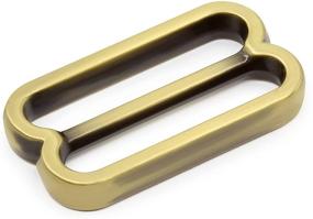 img 3 attached to 🔧 Dritz 457-38 Adjustable Slide Buckles for 1-Inch Straps, Brushed Antique Brass - Pack of 2