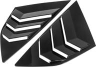 🚗 улучшите стиль и конфиденциальность с задними боковыми окнами автомобиля x autohaux для ford focus 2012-2018 года, глянцево черного цвета. логотип