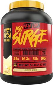 img 4 attached to 🍌 Mutant ISO Surge: The Ultimate Banana Cream Whey Protein Powder for Fast Recovery, Muscle Growth, Bulk, and Strength – 5 lb