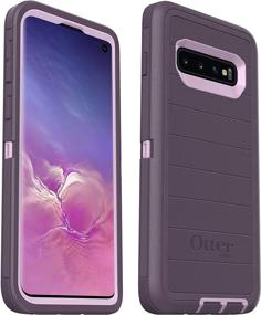 img 3 attached to 📱 OtterBox Defender Series Microbial Defense Case with Holster for Samsung Galaxy S10 - Purple Nebula (Winsome Orchid/Night Purple) - Bulk Packaging