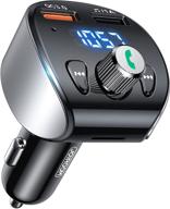 🚗 joyroom bluetooth 5.0 fm transmitter for car: wireless adapter with qc 3.0 charger, dual usb ports, usb flash drive support - compatible with all smartphones logo