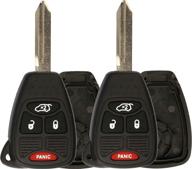 🔑 keylessoption oht692427aa key fob shell replacement (pack of 2) - just the case for keyless entry remote control car key logo