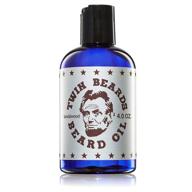 twin beards sandalwood beard oil for men: essential beard care and growth enhancer logo