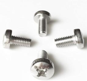 img 4 attached to Stainless Steel License Plate Screws for Nissan & Infiniti - Prime Ave (Standard Length)
