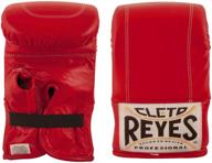 cleto reyes red traditional bag glove with elastic cuff: premium quality boxing equipment логотип