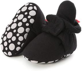 img 1 attached to 👶 HsdsBebe Unisex Newborn Baby Cotton Booties: Cozy Non-Slip Shoes for Winter Infants