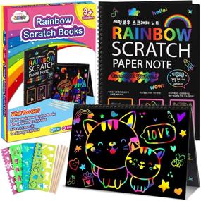 img 4 attached to 🎃 ZMLM Scratch Paper Art Crafts Notebook Halloween: Unleash Your Creative Spirit with Spooky Design!