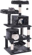 🐱 ultimate cat tree condo furniture: bewishome kitten activity tower with scratching posts, perches, hammock - the perfect pet kitty play house (mmj01) logo