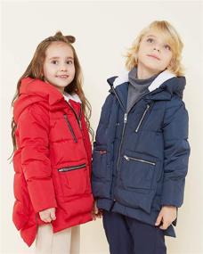 img 1 attached to Orolay Fleece Thickened Winter Puffer Boys' Clothing : Jackets & Coats