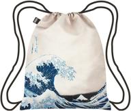 hokusai wave loqi museum backpacks logo