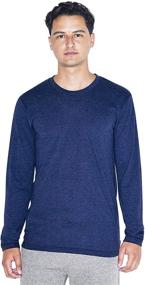 img 4 attached to Tri Oatmeal Sleeve T-Shirt for Men, American Apparel Clothing