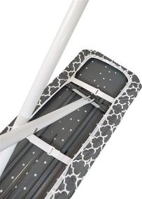img 2 attached to 👕 HOMZ Ultimate Standard Width Ironing Board Cover and Pad, Grey/White Lattice - 1905064: The Perfect Ironing Companion
