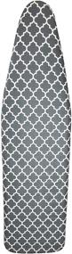 img 4 attached to 👕 HOMZ Ultimate Standard Width Ironing Board Cover and Pad, Grey/White Lattice - 1905064: The Perfect Ironing Companion