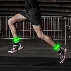 img 3 attached to 🏃 BSEEN LED Lighted Armband for Running - 2nd Generation Heat Seal LED Slap Bracelet: Illuminate your Run with this Light Up Event Sport Wristband!