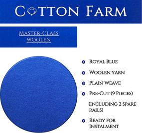 img 3 attached to 🎱 Cotton Farm: Pre-Cut Worsted & Woolen Pool Table Felts/Billiard Cloths - Perfectly Sized for 7/8/9 Foot Tables (with Spare Rail Felts)