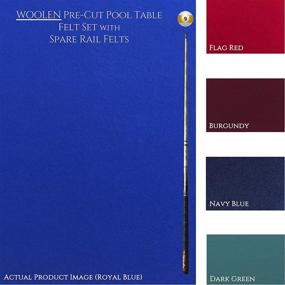 img 4 attached to 🎱 Cotton Farm: Pre-Cut Worsted & Woolen Pool Table Felts/Billiard Cloths - Perfectly Sized for 7/8/9 Foot Tables (with Spare Rail Felts)