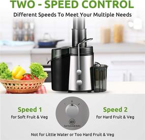 img 2 attached to 🥤 Powerful 800W Centrifugal Juicer by 1829 CARL SCHMIDT SOHN for Vegetable & Fruit, Juice Extractor Machine, 3-inch Wide Feed Chute, Easy to Clean, Anti-drip, BPA Free