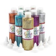 🌈 vibrant rainbow glitter glue bottles: perfect for scrapbooking & stamping logo