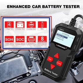 img 3 attached to 🔋 KONNWEI KW210: Advanced Automotive Battery Tester | 12V Car Battery Analyzer for Vehicle, Motorcycle & Marine Batteries | Diagnostics Tool with Bad Cell & Alternator Testing | 100-2000 CCA Range | 220AH Load Testing