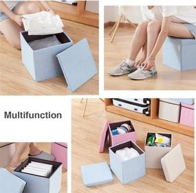 img 1 attached to HDirect Foldable Storage Ottoman Memory