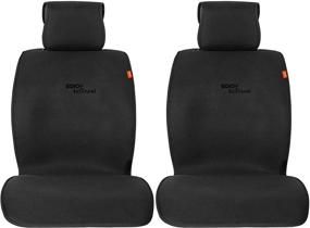 img 4 attached to Sojoy Universal Cooling Car Seat Cover: Breathable Cushion with Headrest for Front Seats, for a Cool and Comfortable Ride