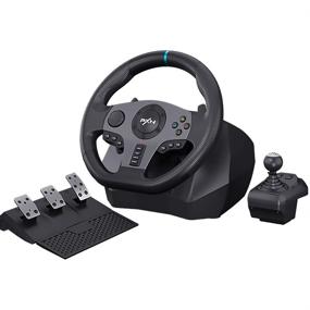 img 4 attached to 🎮 PXN V9 Racing Steering Wheel: Ultimate Gaming Experience for PC, PS4, Xbox, Nintendo Switch, PS3, and Xbox Series S/X