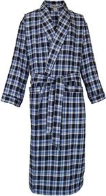 img 3 attached to Robes King Classical Sleepwear Flannel