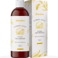 🍋 lemon sage shampoo for oily hair: herbal solution for greasy hair with keratin, tea tree oil, and deep cleansing clarifying formula – sulfate free logo