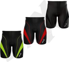 img 4 attached to 🚴 Sparx Men's Triathlon Bike Shorts - Triathlon Swim-Bike-Run Trishorts for Men