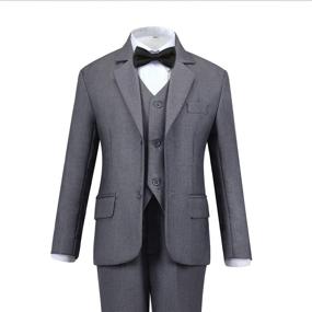 img 3 attached to 👶 Toddlers' Tuxedo Suit: Ideal Boys' Outfit in Suits & Sport Coats for Bearers