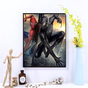 img 3 attached to Diamond Painting Spiderman Paintings 11 8X15 7In