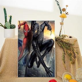 img 2 attached to Diamond Painting Spiderman Paintings 11 8X15 7In