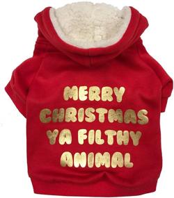 img 1 attached to Fabdog Christmas Filthy Animal Hoodie