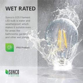 img 1 attached to 💡 Винтажная лампа с регулировкой яркости с филаментом на светодиодах от Sunco Lighting.