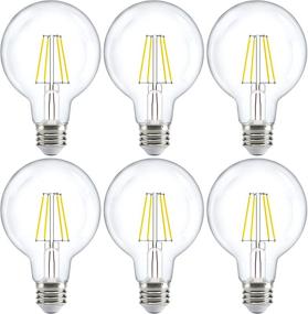 img 4 attached to 💡 Винтажная лампа с регулировкой яркости с филаментом на светодиодах от Sunco Lighting.