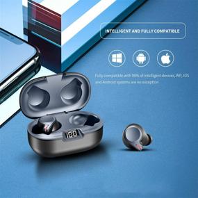 img 3 attached to 🎧 Cutting-Edge Wireless Earbuds: Bluetooth 5.1, Touch Control, Gaming Waterproof, Wireless Charging, Deep Bass Noise Reduction - Ideal Headphones for Sports