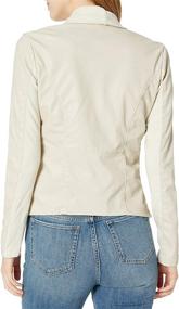 img 1 attached to BLANKNYC Womens Faux Leather Jacket Beige