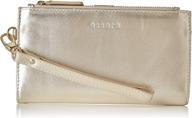 👜 genuine leather wristlet with detachable straps – women's multiple handbags & wallets logo