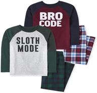 the children's place boys' sloth brother pajamas 2-pack logo