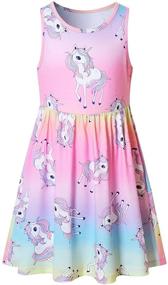 img 4 attached to 🦄 Dresses Unicorn Outfits for Girls: Perfect Birthday Clothes and Clothing