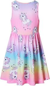 img 3 attached to 🦄 Dresses Unicorn Outfits for Girls: Perfect Birthday Clothes and Clothing