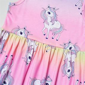 img 1 attached to 🦄 Dresses Unicorn Outfits for Girls: Perfect Birthday Clothes and Clothing