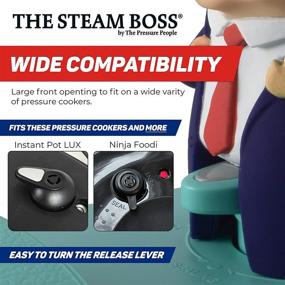 img 1 attached to 🔥 The Steam Boss - Steam Diverter: Ultimate Kitchen Accessory Compatible with Instant Pot LUX MAX/Ninja Foodi/Crock Pot Express and More! Perfect for all Quart Sizes, 3 mini 6, 8 (POTUS)