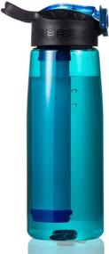 img 4 attached to 🏔️ DoBrass Filtered Water Bottle: Ideal for Travel, Camping, Hiking & Outdoor Activities - BPA Free, Leakproof & Convenient