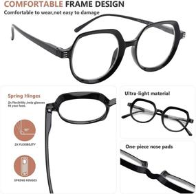 img 3 attached to Eyekepper Vintage 4 Pack Reading Glasses Vision Care