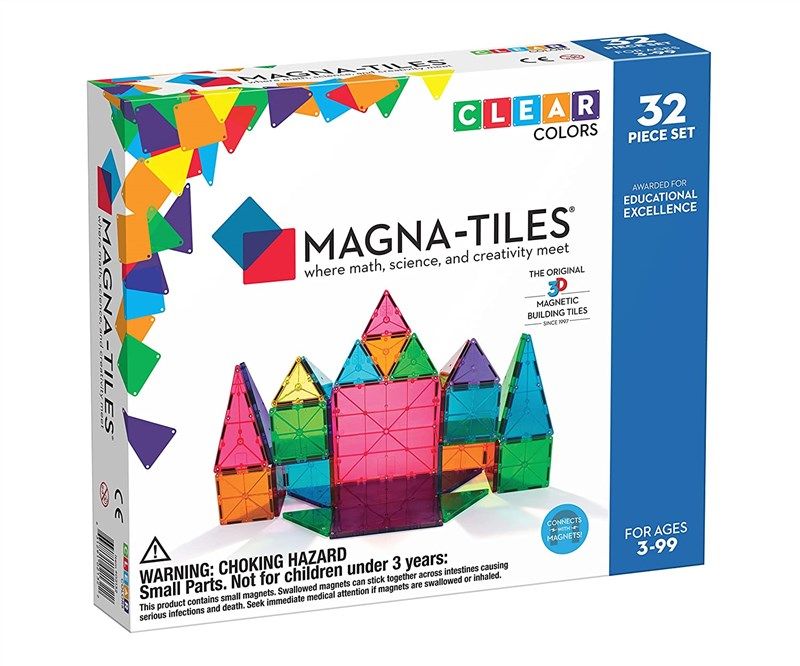 magna tiles 32 piece award winning creativity educational 로고