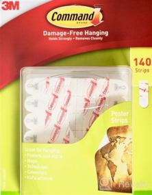 img 5 attached to 🖼️ Command Poster Hanging Strips: Small White 64-Strips for Damage-Free Indoor Decoration
