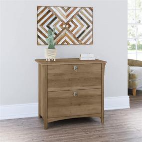 img 3 attached to 🗄️ Salinas Reclaimed Pine 2 Drawer Lateral File Cabinet by Bush Furniture