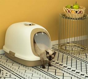 img 2 attached to PawsMark Enclosed Hooded Odor Free Toilet